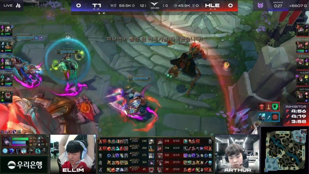 T1 vs. Hanwha Life Esports