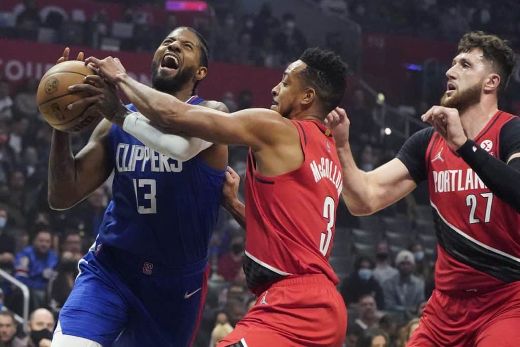 LA Clippers contra Portland Trail Blazers