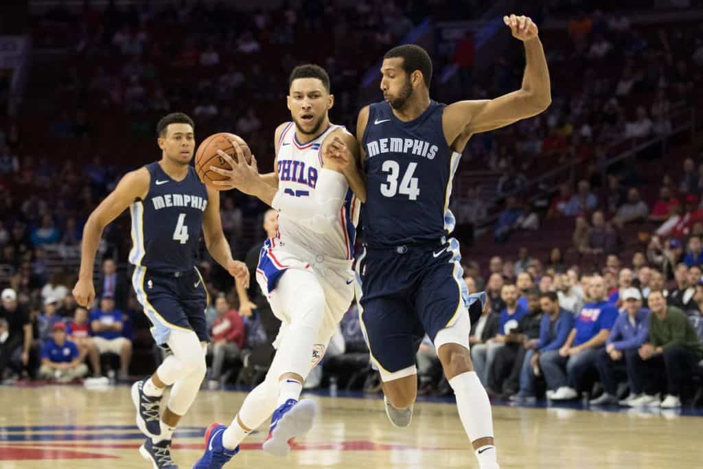 Memphis Grizzlies contra Filadelfia 76ers